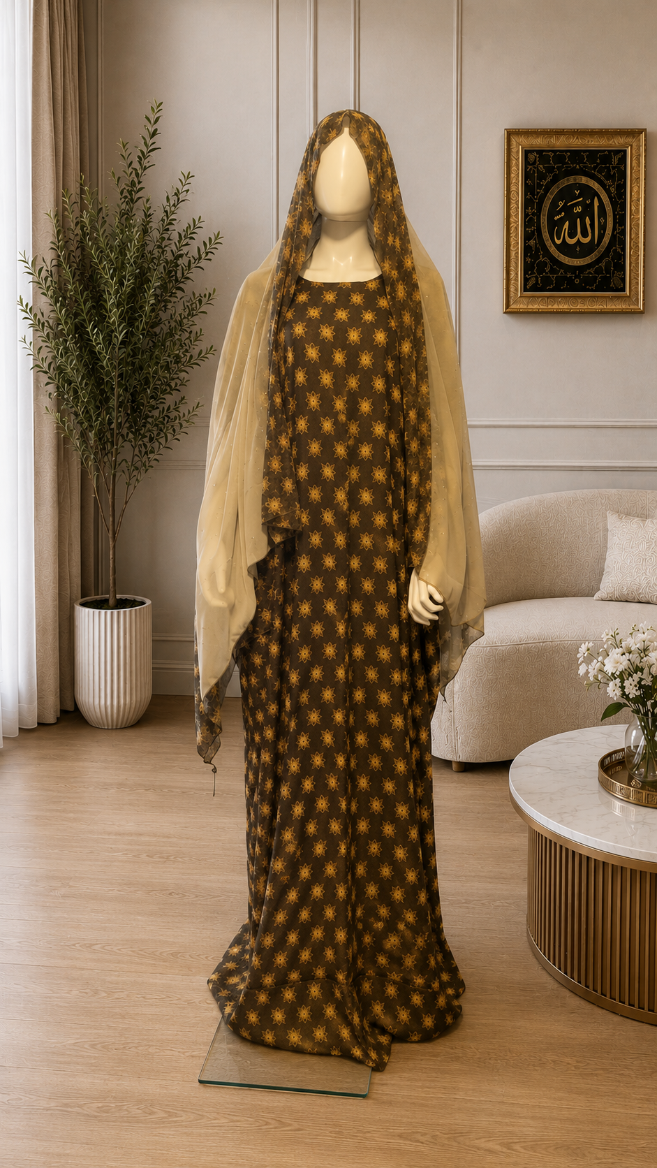 Elegant Modest Baati Set – Multiple Colors