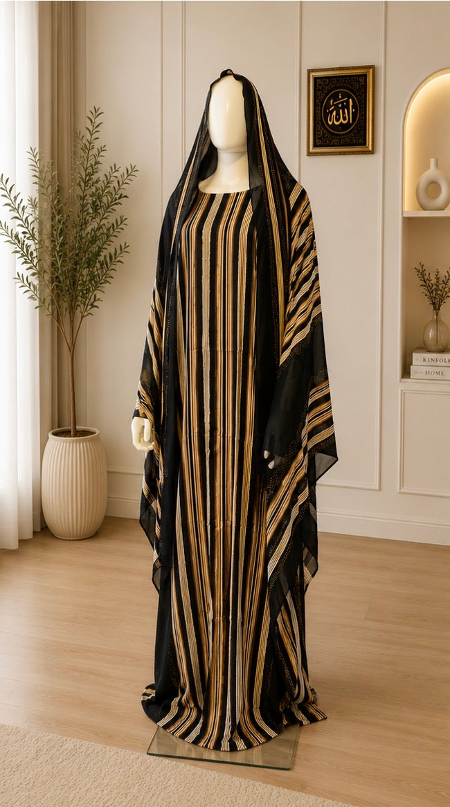 Elegant Stripe Baati Set