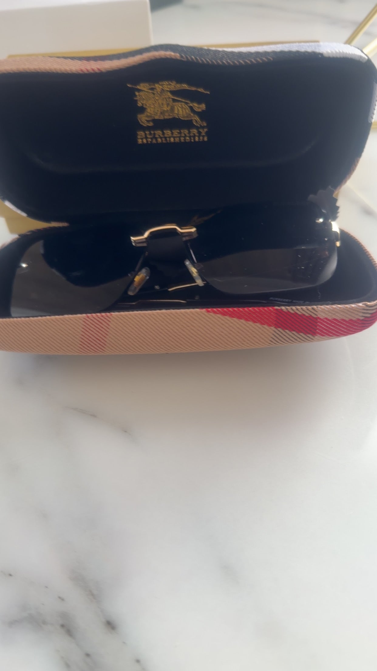 Burberry Rimless Sunglasses