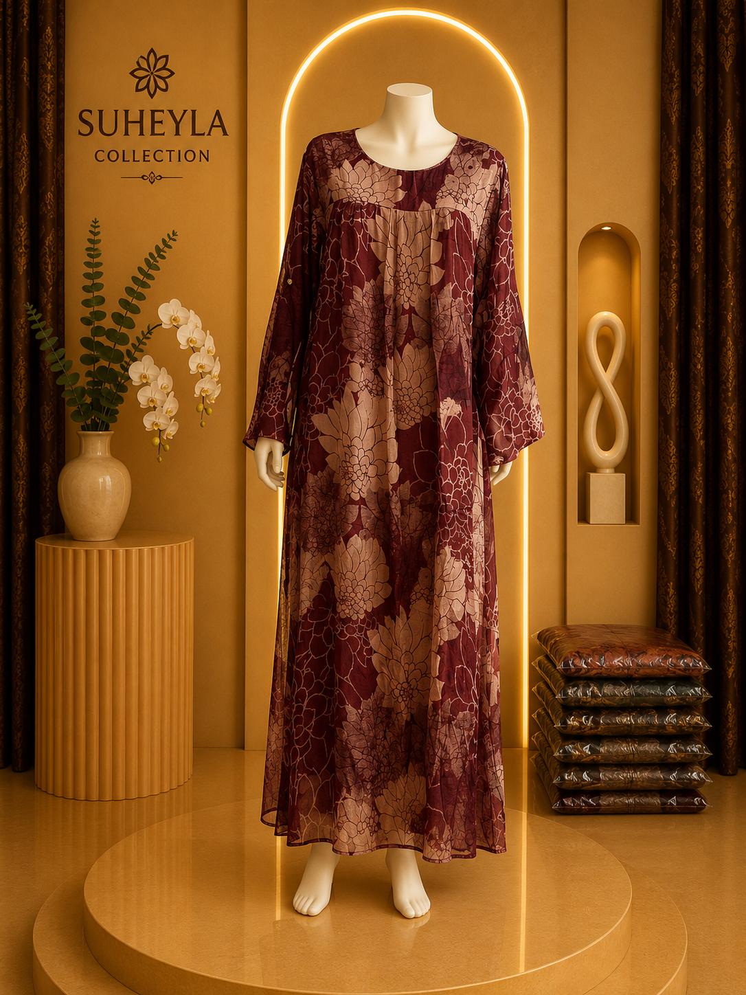 Luxury Floral Chiffon &nbsp;linen Collection