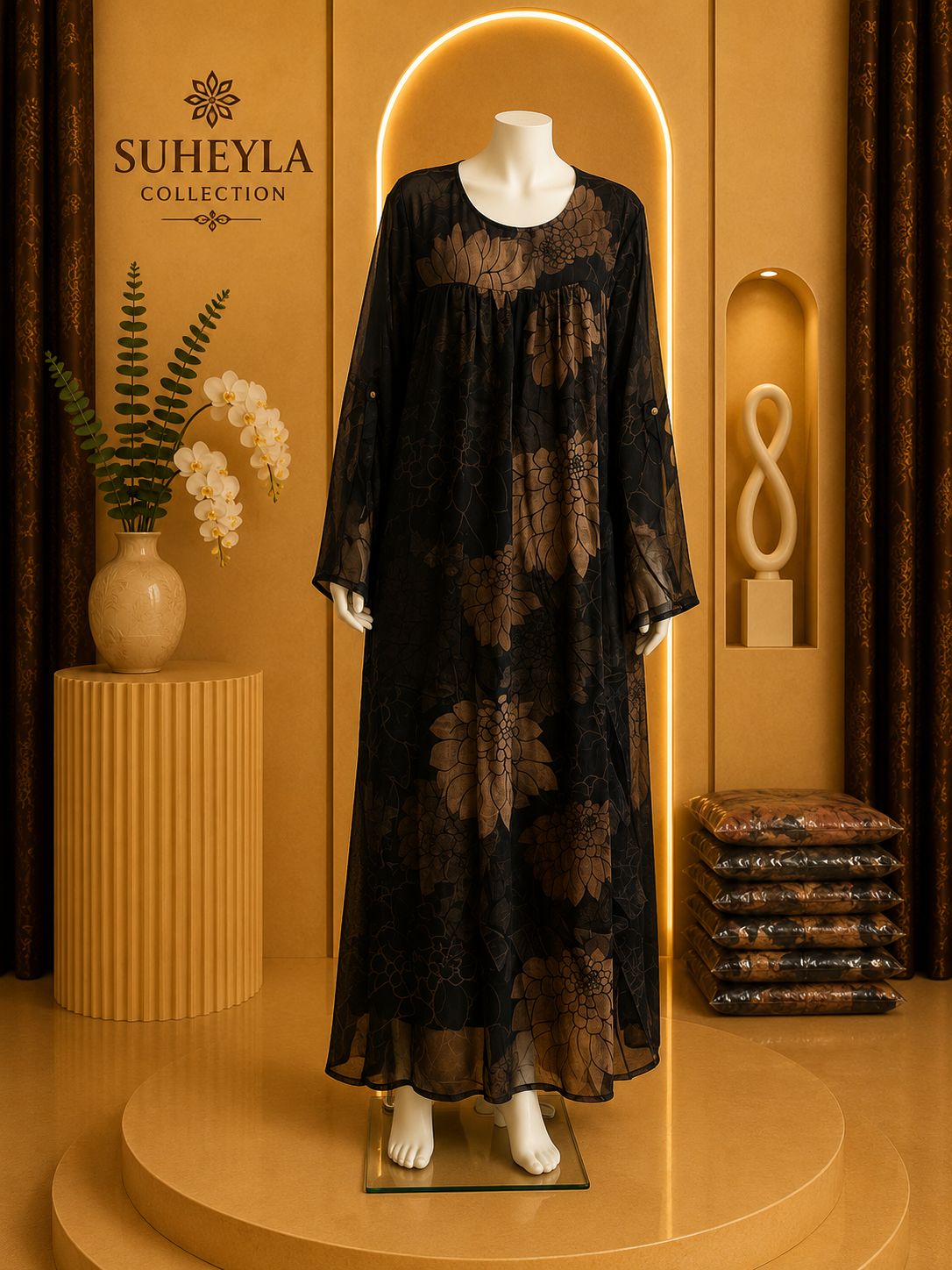 Luxury Floral Chiffon &nbsp;linen Collection