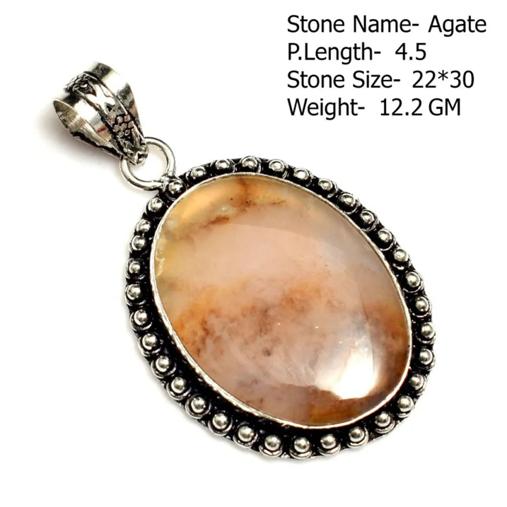 Genuine Ruby Sapphire Rose Quartz Agate Labradorite Amazonite Turquoise Pyrite Tiger Eye Pendant