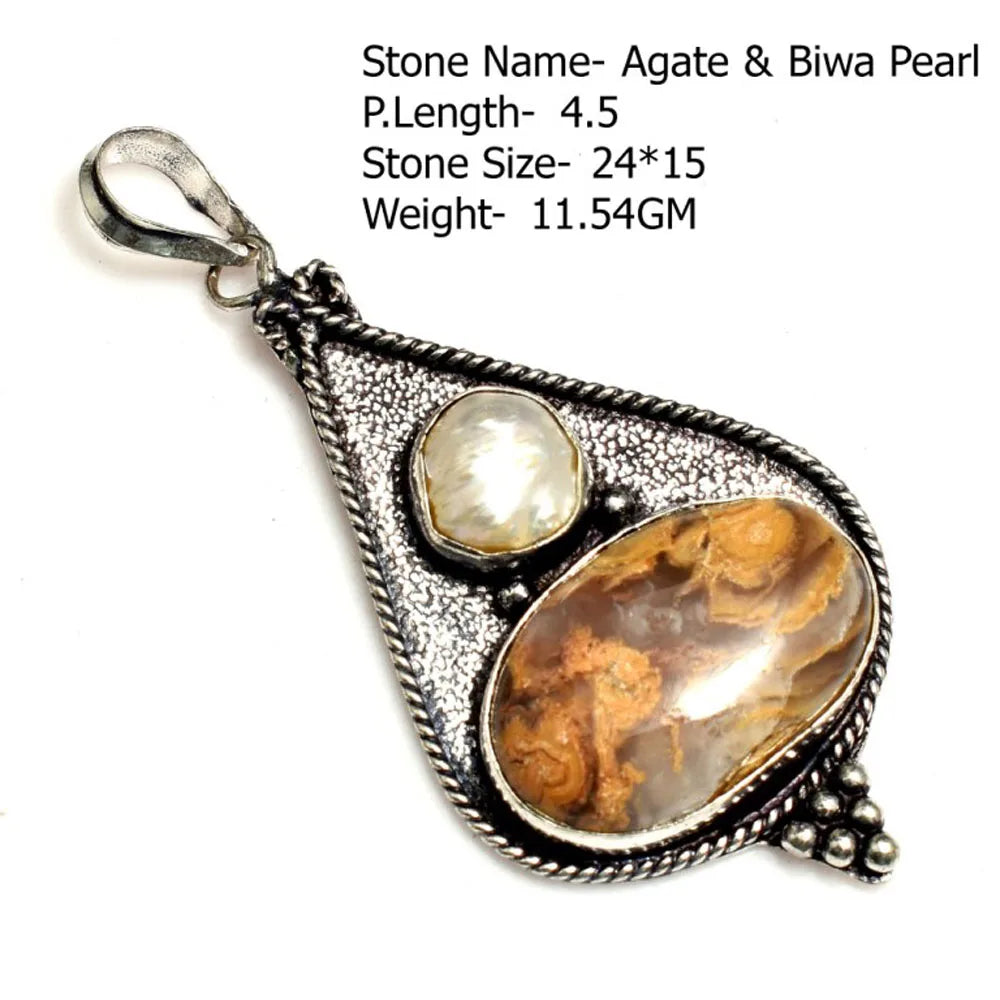 Genuine Ruby Sapphire Rose Quartz Agate Labradorite Amazonite Turquoise Pyrite Tiger Eye Pendant