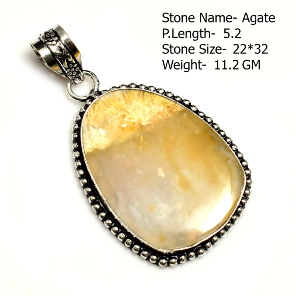 Genuine Ruby Sapphire Rose Quartz Agate Labradorite Amazonite Turquoise Pyrite Tiger Eye Pendant