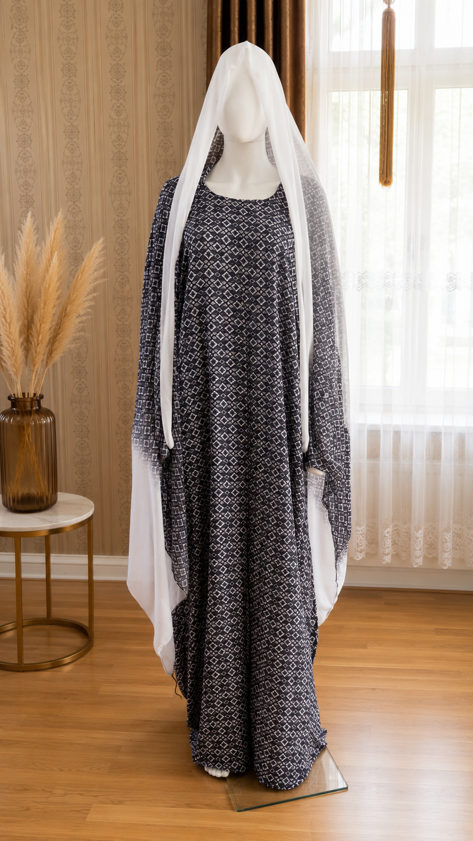 Premium Somali Baati with Matching Chiffon Shawl