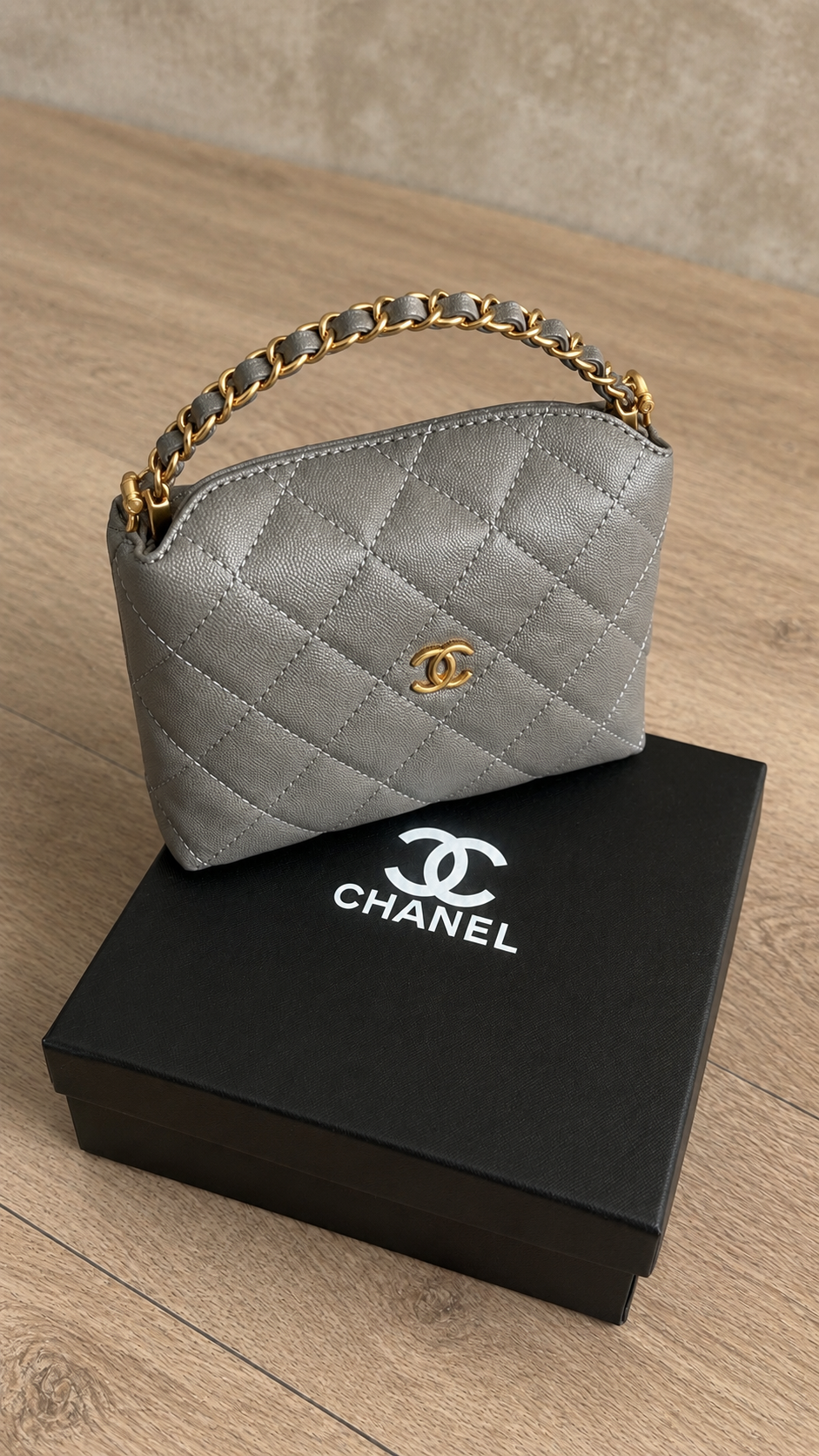 Elegant Quilted Top Handle Bag