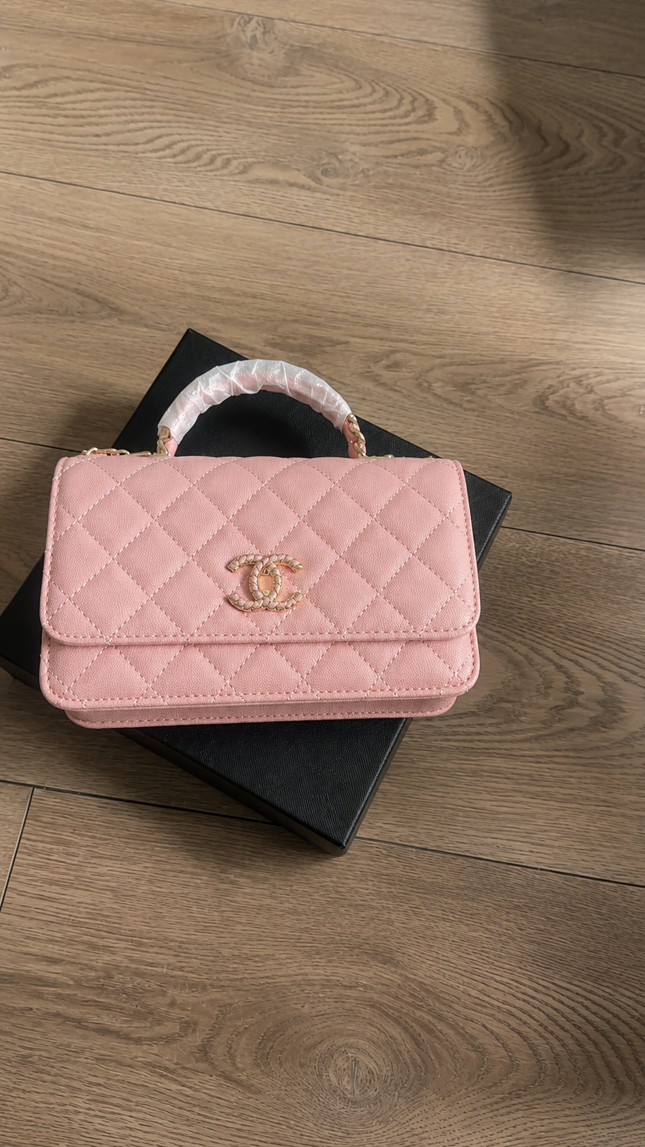 Elegant Quilted Top Handle Bag