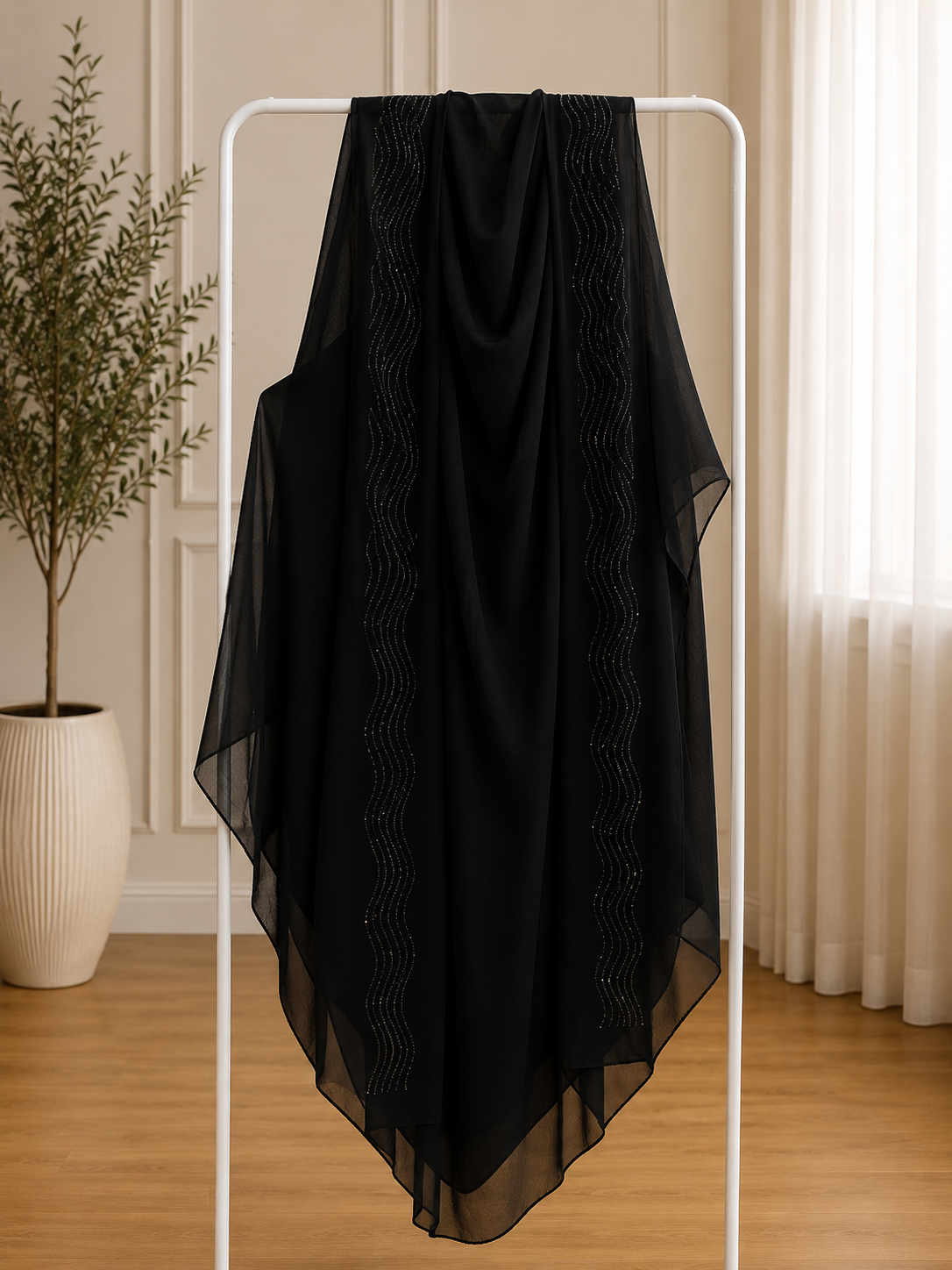 Luxury Floral Embroidered Shawl