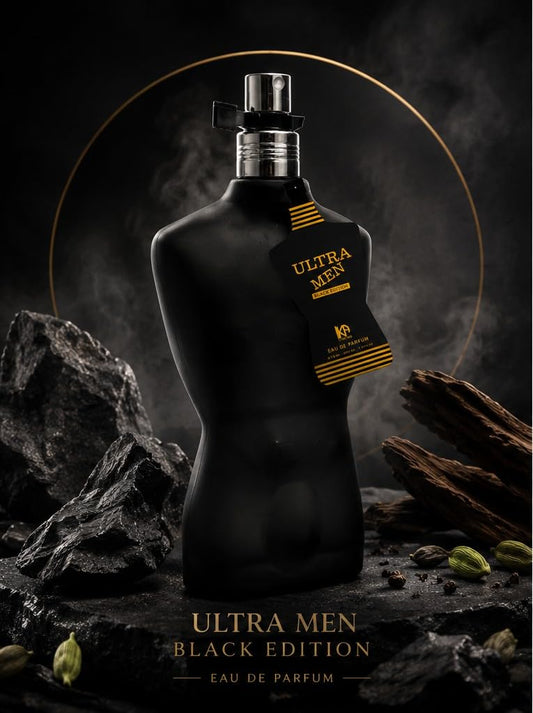 Ultra Man Black Edition Eau De Parfum for Men - 100 ml | Long Lasting Luxury Fragrance