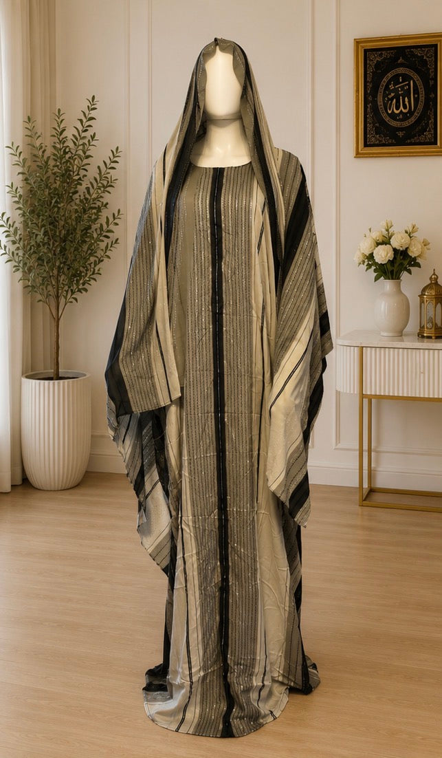 Elegant Stripe Baati Set