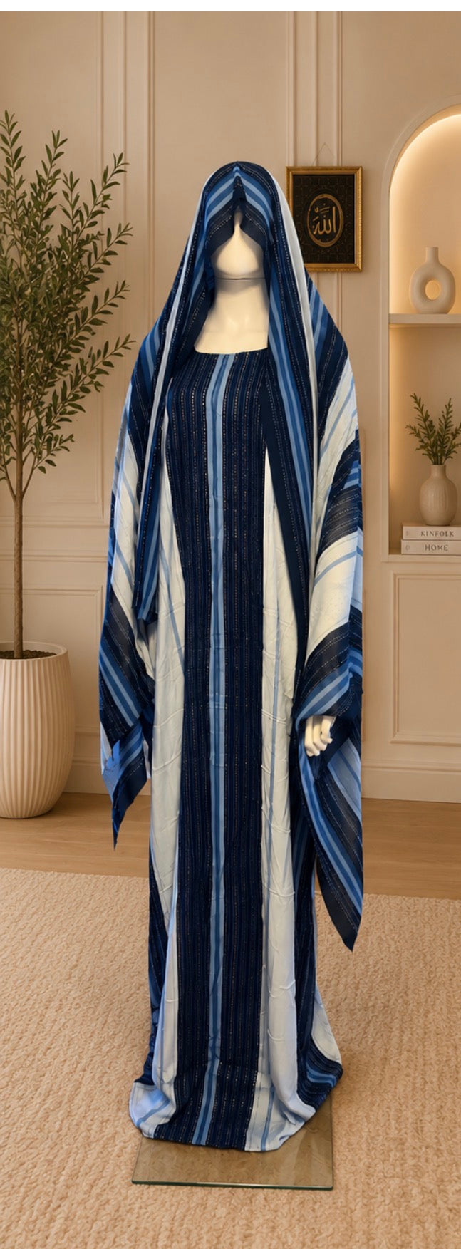 Elegant Stripe Baati Set