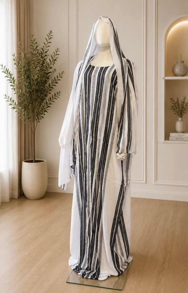 Elegant Stripe Baati Set