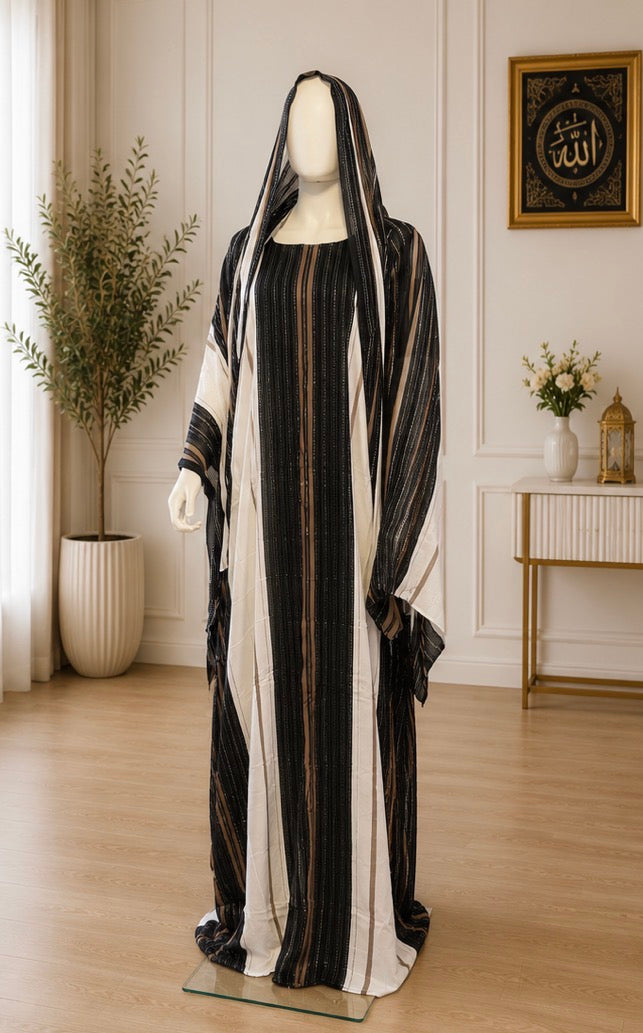 Elegant Stripe Baati Set