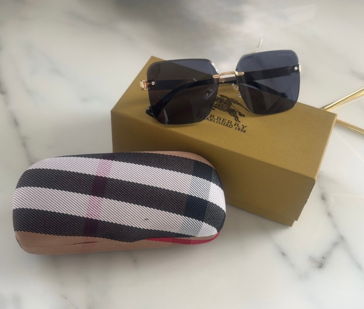 Burberry Rimless Sunglasses