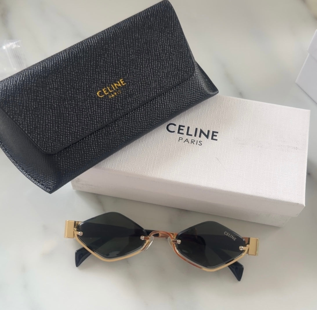 Celine Slim Gold Sunglasses