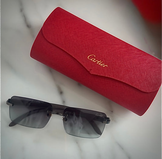Luxury Cartier Rimless Sunglasses
