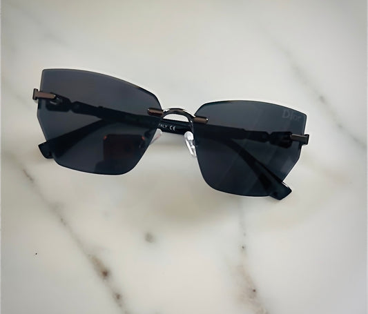 Luxury Rimless Square Sunglasses 🖤