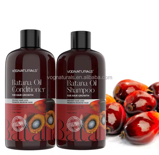 Private Label Batana Oil Shampoo and Conditioner Maintenance Prevent Hair Loss Hair Growth Shampoo