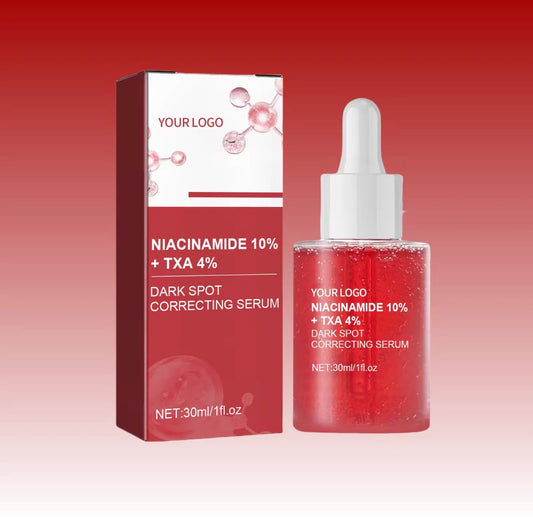 Private Moisturizing Dark Spot Correcting Brightening Facial Serum 10% Niacinamide 4% Tranexamic Acid Face Serum